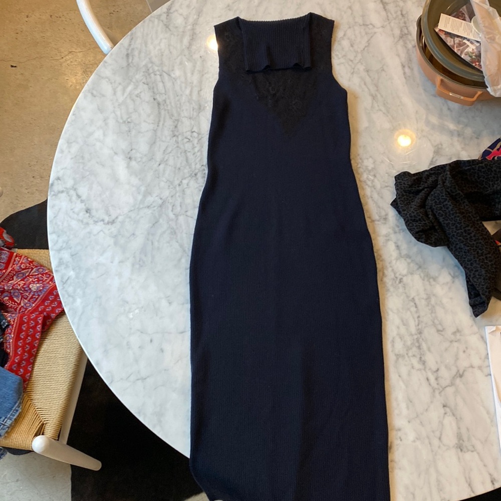 Rag and bone wool dress with lace detail size small